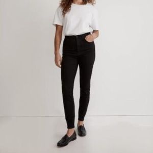 Madewell High Riser Skinny Jeans, Size 25, Black